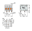 Wago 2626-1106/020-000 Wire-To-Board Terminal Block 7.5 mm 6 Ways 20 AWG 8 10 mm&sup2; Push In New