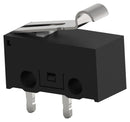 Alcoswitch - TE Connectivity SAJ101XRHLN74SNOPTQ SAJ101XRHLN74SNOPTQ Microswitch Ultra Subminiature Simulated Roller Lever SPST-NO PC Pin 100 mA 30 V