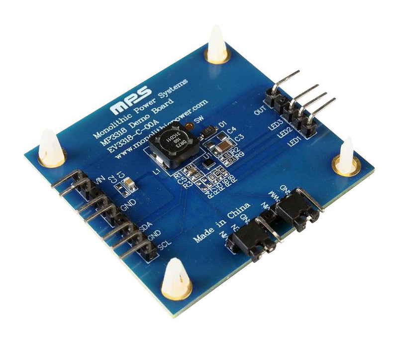 Monolithic Power Systems (MPS) EV3318-C-00A EV3318-C-00A Evaluation Board MP3318GC Analogue PWM Boost 3 Outputs 25 mA O/P 38 V 2.7 to 5.5
