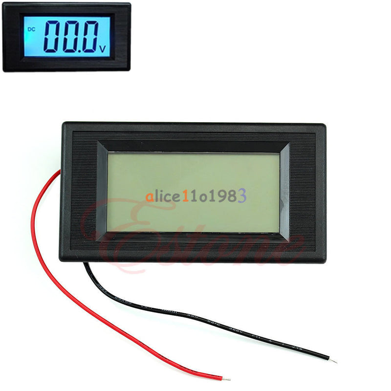 Tanotis  2-wire 3 1/2 Digital Blue LCD AC 80-500V Volt Panel Meter voltage power supply