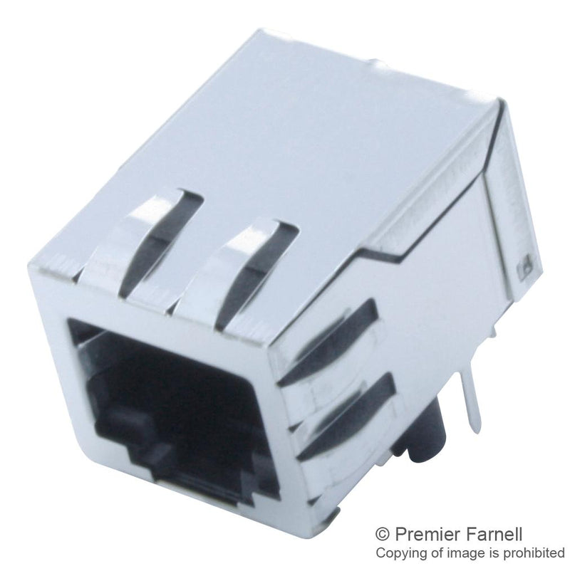 Stewart Connector SS-6488S-A-PG4-BA Modular RJ45 Jack 1 x Port 8P8C Through Hole Mount