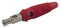Hirschmann Test and Measurement 930727101 930727101 Banana Connector 4mm Plug Cable Mount 30 A 60 VDC Nickel Plated Contacts Red