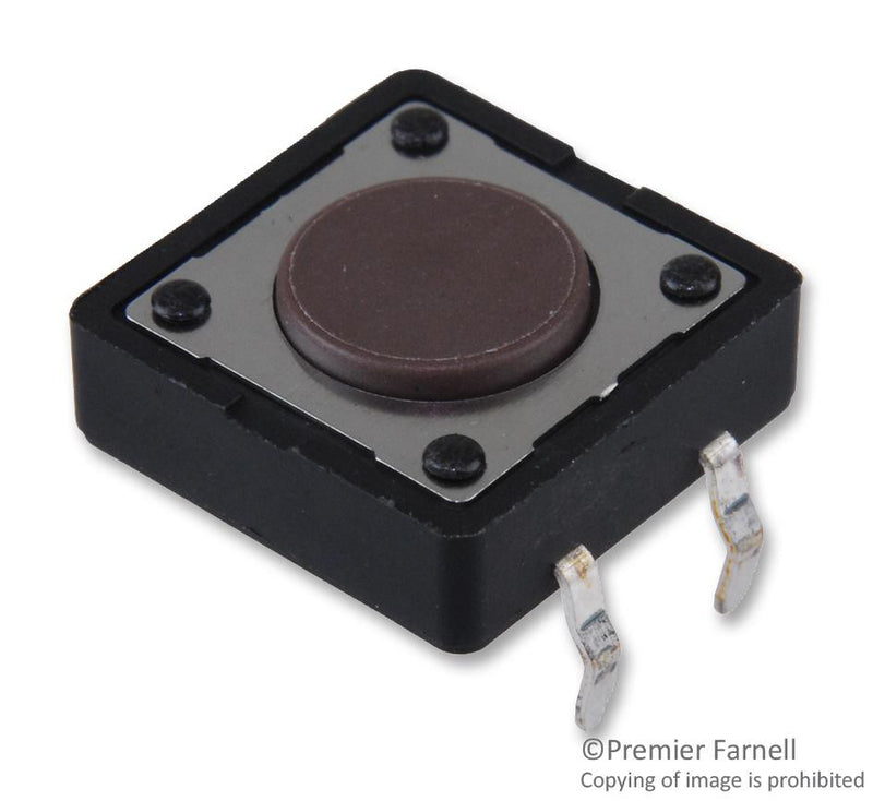MULTICOMP MC32872 SWITCH, TACTILE, SPST-NO, 50mA, THOUGH HOLE