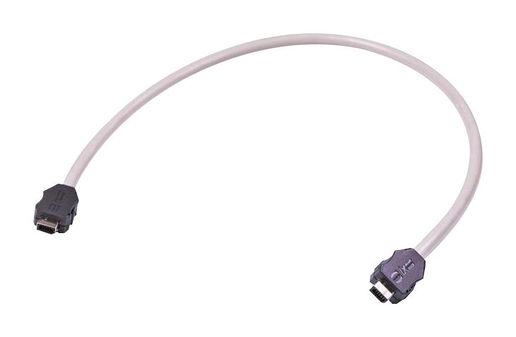 Harting 33481111A20050 Ethernet Cable IX 10Pos Plug 16.4 ft 5 m Grey