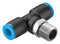 Festo 153110 Pneumatic Fitting Push-In T-Fitting R1/4 14 bar 8 mm PBT (Polybutylene Terephthalate) QST