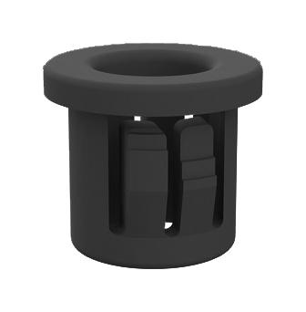 Essentra Components 22MP03754 Grommet Nylon 6 0.375" Black