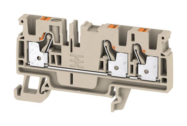 Weidmuller 2051240000 2051240000 DIN Rail Mount Terminal Block 3 Ways 26 AWG 12 4 mm&Acirc;&sup2; Push In 32 A