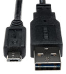 TRIPP-LITE UR050-06N USB CABLE, 2.0 TYPE A-MICRO B PLUG, 6"