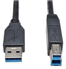 TRIPP-LITE U322-015-BK USB CABLE, 3.0 TYPE A-TYPE B PLUG, 15FT