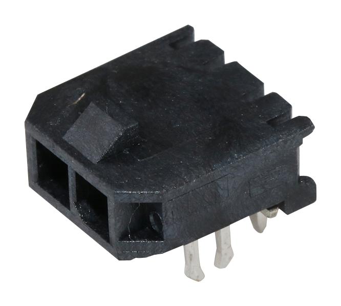 Molex 43650-0203 Wire-To-Board Connector 3 mm 2 Contacts Header Micro-Fit 3.0 43650 Series Through Hole 1 Rows