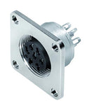 Binder 09-0104-300-02 Circular Connector 423/723/425 Series Flange Mount Receptacle 2 Contacts Solder Socket