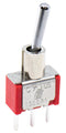E-SWITCH 100SP1T1B4M2QE Toggle Switch On-On Spdt Non Illuminated Through Hole 5 A New