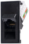 TUK SKMC45BKAX SKMC45BKAX Modular Connector Black RJ45 Jack 1 x (Port) 8P8C Cat6 Panel Mount