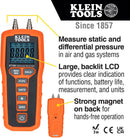 Klein Tools ET180 ET180 Pressure Manometer 0.01 1.5 % 0 &Acirc;&deg;C 50 New