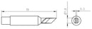 Weller RTM 025 K MS Soldering TIP Knife 2.5MM