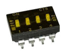 CTS 219-4MSTR DIP / SIP Switch 4 Circuits Slide Surface Mount Spst 50 V 100 mA