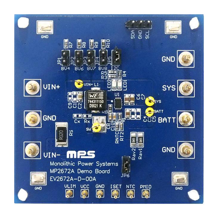 Monolithic Power Systems (MPS) EVKT-MP2672A EVKT-MP2672A Evaluation Kit MP2672A Management Li-Ion / Li-Pol Battery Pack Manager
