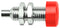 Schutzinger BU 403 NI / RT Banana Test Connector Jack Panel Mount 32 A 70 VDC Nickel Plated Contacts Red