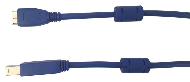 Multicomp MC002486 USB Cable Type B Plug Micro 3 m 9.8 ft 3.0 Blue