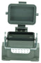 Multicomp PRO MP009359 Heavy Duty Connector Base Bulkhead Mount Side Entry Aluminium Body 1 Lever 6B
