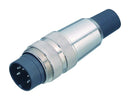 Binder 09-0329-02-12 Circular Connector 680 Series Cable Mount Plug 12 Contacts Solder Pin Threaded