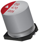 Kyocera AVX APD1012471M035R Polymer Aluminium Electrolytic Capacitor 470 &Acirc;&micro;F 35 V Radial Can - SMD 0.027 ohm
