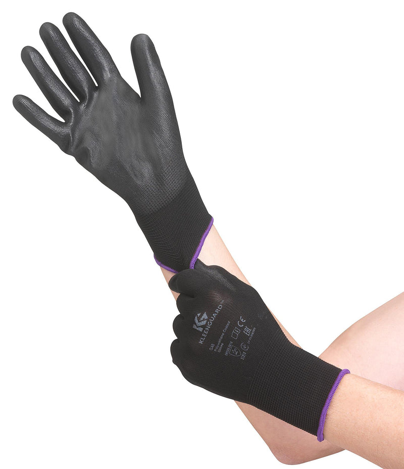Kleenguard 13838 13838 Safety Gloves Knit Wrist M PU (Polyurethane) Black