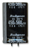 RUBYCON 200VXG470MEFCSN25X30 Electrolytic Capacitor, Miniaturized, 470 &micro;F, 200 V, VXG Series, 5000 hours @ 105&deg;C, &plusmn; 20%