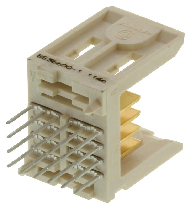AMP - TE Connectivity 5536600-1 Connector Z-PACK Series 8 Contacts 2 mm Header Through Hole 4 Rows