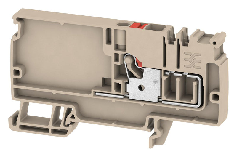 Weidmuller 1989780000 DIN Rail Mount Terminal Block 1 Ways 22 AWG 8 6 mm&Acirc;&sup2; Push In 41 A