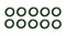 CYNERGY3 415049B10 Seal 10PC Float SW Viton Dark Green