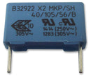 EPCOS B32924C3105K000 Film Capacitor, 1 &micro;F, X2, B32924C Series, 305 V, PP (Polypropylene)