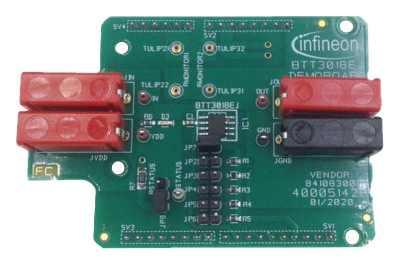 Infineon BTT3018EJDEMOBOARDTOBO1 Demonstration Board Power Management BTT3018EJ Low Side Switch