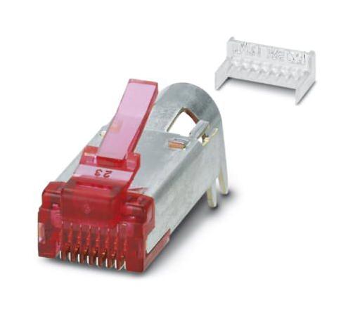 Phoenix Contact VS-08-ST-H21-RJ45 Modular Connector RJ45 Plug 1 x (Port) 8P8C Cat6 IP20 Cable Mount