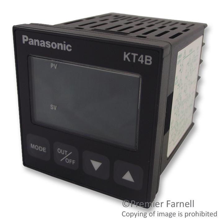 Panasonic AKT4B1111001 Temperature Controller KT4B Series 1/16 DIN 100 to 240 Vac Relay Output Serial Communication