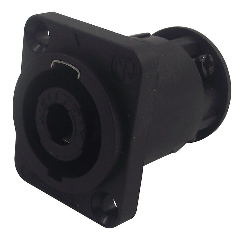 Neutrik NL4MP-ST Speaker / Loudspeaker Audio Connector Counterunk Thru Holes Speakon 4 Contact Plug Panel Mount
