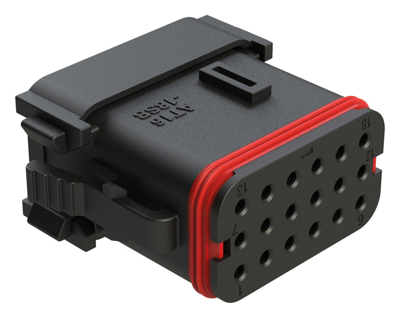 Amphenol SINE/TUCHEL AT16-18SB-K004 Automotive Housing Plug 18POS 13A