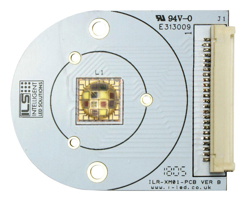 Intelligent LED Solutions ILR-XM01-004A-SC201-CON25. Module Multicolour 12 24 VDC Strip Board + -40 &deg;C to 85 New