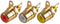 PRO Signal PSG03849 PSG03849 RCA (Phono) Audio / Video Connector 2 Contacts Socket Gold Plated Metal Body