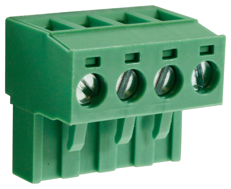 Camdenboss CTBP9208/4 CTBP9208/4 Pluggable Terminal Block 5.08 mm 4 Ways 28AWG to 14AWG 1.5 mm&Acirc;&sup2; Clamp 15 A
