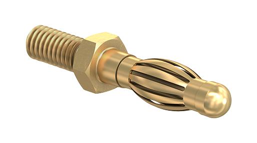 Staubli 22.1053 22.1053 Banana Test Connector 4mm Plug Panel Mount 50 A Gold Plated Contacts