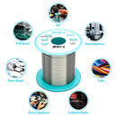 Weller T0051386570 T0051386570 Solder Wire No Clean Lead Free 96.5 3 0.5 Sn Ag Cu 10G 221 &Acirc;&deg;C WSW Series 0.2 mm OD New