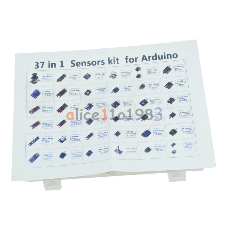 Tanotis  Ultimate 37 in 1 Sensor Modules Kit for Arduino & MCU Education User + Free case