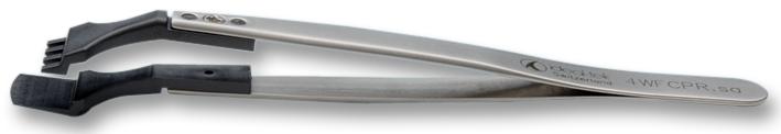 IDEAL-TEK 4WFCPR.SA Tweezer, Wafer, Stainless Steel Body, Stainless Steel Tip