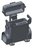 TE Connectivity T1629101125-000 T1629101125-000 Heavy Duty Connector Base Bulkhead Mount Side Entry Aluminium Alloy Body 1 Lever