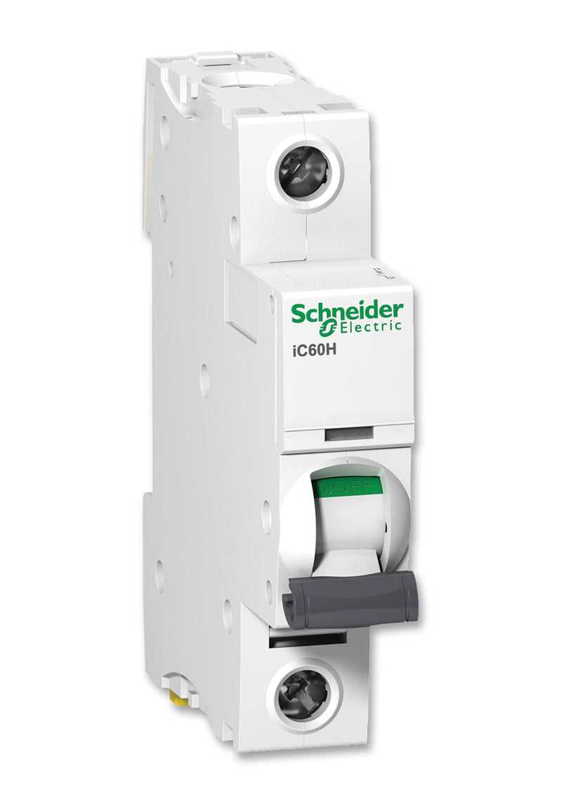 Schneider Electric A9F54101 Thermal Magnetic Circuit Breaker iC60H Series 1 A Pole 72 VDC 240 VAC DIN Rail