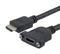 L-COM HD21P-MFP-BLK-1M Hdmi 2.1 Cable M/F Panel Mount PVC BLK 1.0M 52AK0465 New