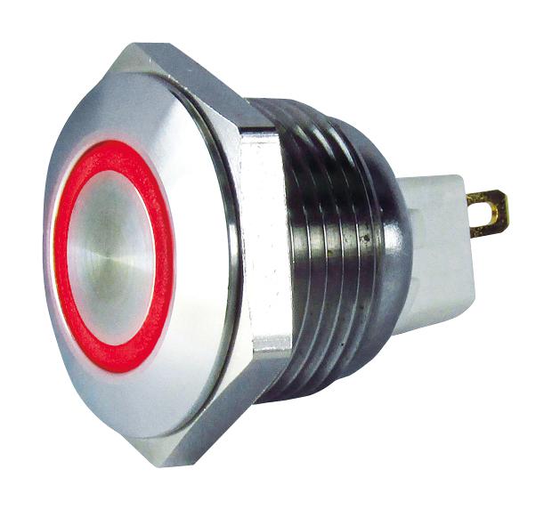 Multicomp PRO MC010895 VR SW Illum SPST-NO RED 0.1A 48V