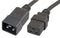 PRO Elec PEL01247 Mains Power Cord IEC 60320 C20 to C19 1 m 16 A 250 V Black