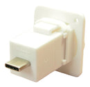 Cliff Electronic Components CP30211XW CP30211XW USB Adapter Plain Hole Type C Receptacle Plug Feedthrough